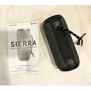 Sierra Water Resistant Speaker - Black and Gray